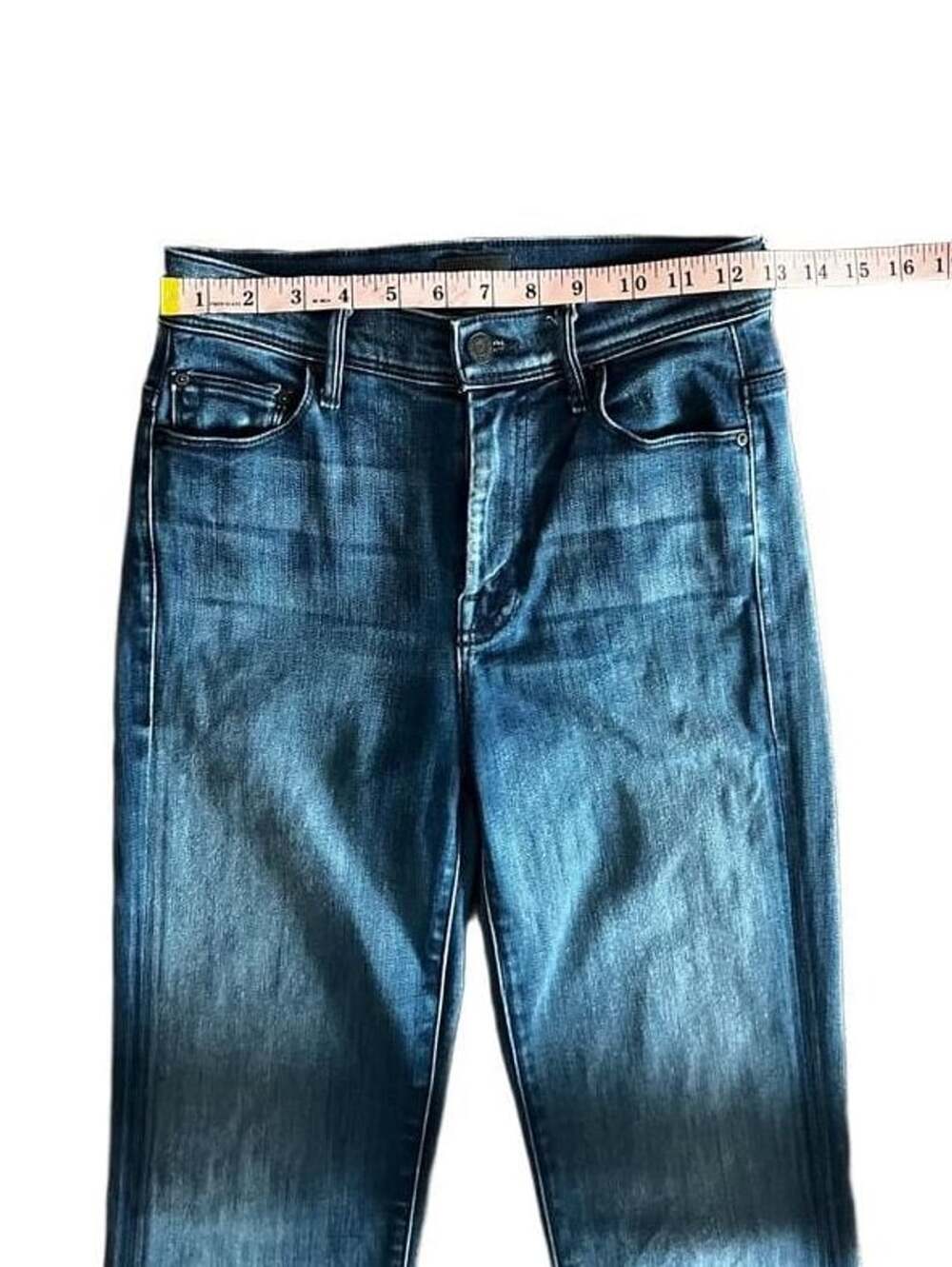 MOTHER The Super Cruiser Flare Jeans Dreamy Dark Wash Size 25 - Picture 5 of 15